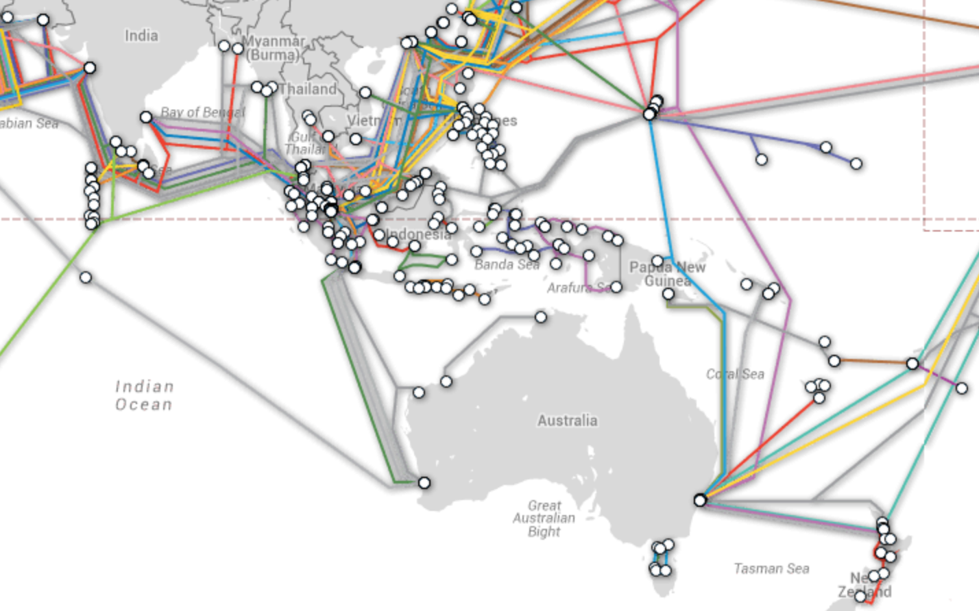 connectivity network across the globe. Image source: Reddit