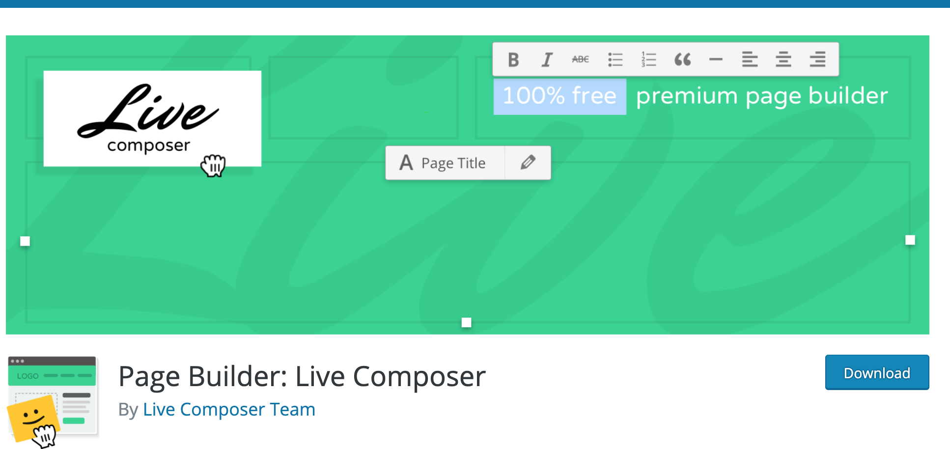 Livecomposer pagebuilder